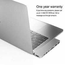 Load image into Gallery viewer, HyperDrive USB C Hub, Best Type-C Duo Adapter 50Gbps MacBook Pro 2018 2017 2016 13" 15", 7in2: USB-C 100W Power Delivery, USBC 5Gbps Data, 4K HDMI, microSD/SD Card Reader, 2xUSB 3.1 Ports SANHO
