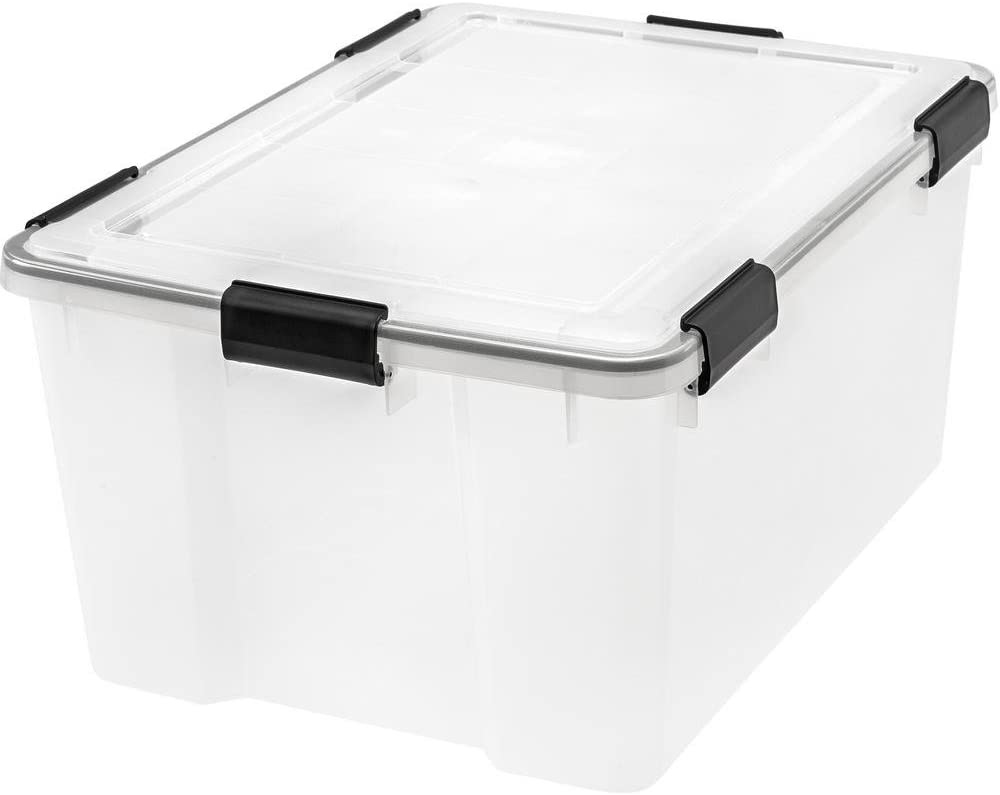 62.8 Qt Ultimate Airtight Tote - Large - Set of 4 - 110550 (Clear with Black Buckles) (11.8