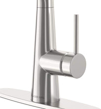 Load image into Gallery viewer, Glacier Bay Brenner Commercial Style Single-Handle Pull-Down Sprayer Kitchen Faucet in Stainless Finish