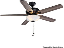 Load image into Gallery viewer, Holly Springs 52 in. LED Matte Black Smart Ceiling Fan with Light and Remote Works with Google Assistant and Alexa