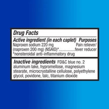 Load image into Gallery viewer, Equate Pain Relief Naproxen Sodium Caplets, 220 mg, 100 Ct