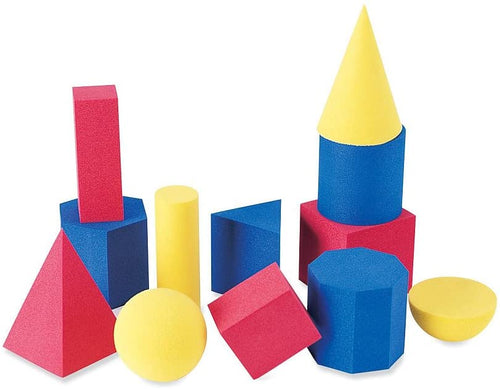 5 Pack LEARNING RESOURCES HANDS-ON SOFT GEOMETRIC 12/PK