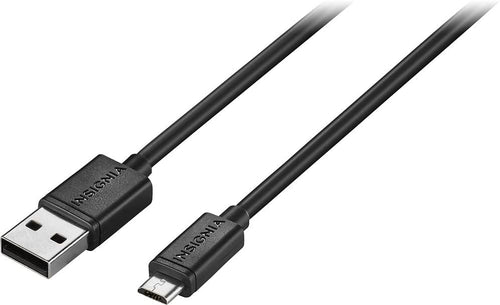 Insignia - 6' Micro USB Charge-and-Sync Cable - Black
