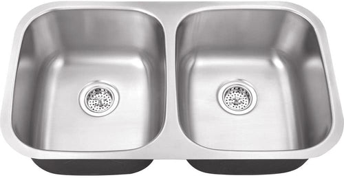 IPT Sink Company Undermount 32 in. 18-Gauge Stainless Steel Kitchen Sink in Brushed Stainless
