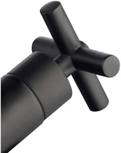 Load image into Gallery viewer, Glacier Bay Dorset Cross Single-Hole 2-Handle Bathroom Faucet in Matte Black