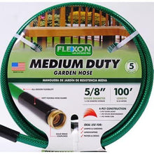Load image into Gallery viewer, Flexon 100&#39; Medium-Duty 5/8&quot; Garden Hose, Green