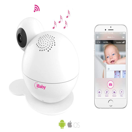 iBaby Wifi Baby Monitor M7 Lite, Smart Baby Care System 1080p Video Camera with Wi-Fi Speakers, Thousands of Lullabies & Bed Stories, Growing Timeline, Motion & Sound Alerts for Android and iOS