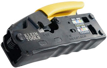 Load image into Gallery viewer, Klein Tools VDV226-107 Compact Ratcheting Modular Crimper / Cutter / Stripper for RJ45, RJ11/12, CAT6, CAT5e, CAT3, Flat-Satin Voice Cables