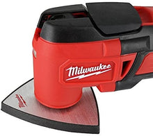 Load image into Gallery viewer, Milwaukee 2626-20 M18 18V Lithium Ion Cordless 18,000 OPM Orbiting Multi Tool with Woodcutting Blades and Sanding Pad with Sheets Included (Battery Not Included, Power Tool Only)