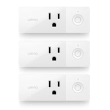 Load image into Gallery viewer, Wemo Mini Smart Plug 3-Pack, WiFi Enabled, Works Amazon Alexa The Google Assistant