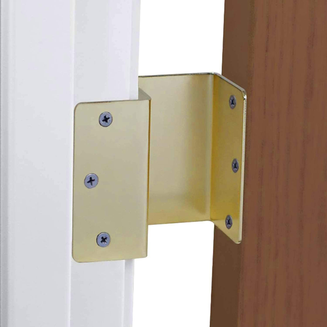 HealthSmart Door Hinges that Expand and Allow up to 2 Extra Inches for Handicap, Wheelchairs, Walkers and Rollator Accessibility, Brass