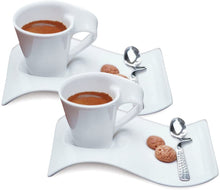 Load image into Gallery viewer, Villeroy &amp; Boch New Wave Espresso Cups, 8 inches and 2.75 oz, White