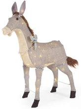Load image into Gallery viewer, Home Accents Holiday 31 in. LED Lighted Tinsel Donkey