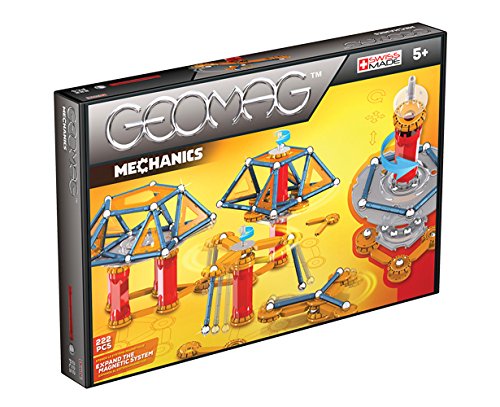 Geomag 222-Piece Mechanics Construction Set – Mentally Stimulating for Children and Adults – Safe and Construction – For Ages 5 and Up