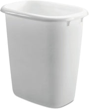 Load image into Gallery viewer, RHP2806TPWHI Open-Top Wastebasket, Rectangular, Plastic, 9 gal, White