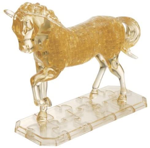 Bepuzzled Original 3D Crystal Puzzle Deluxe - Horse - Fun yet challenging brain teaser that will test your skills and imagination, For Ages 12+