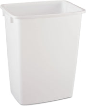 Load image into Gallery viewer, RHP2806TPWHI Open-Top Wastebasket, Rectangular, Plastic, 9 gal, White