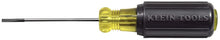 Load image into Gallery viewer, Klein Tools 612-4 Screwdriver, Flat Head Terminal Block Screwdriver, 1/8-Inch Cabinet Tip, 4-Inch Round Shank