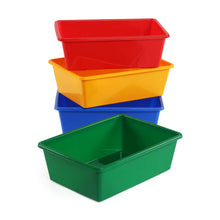 Load image into Gallery viewer, Tot Tutors Kids' Primary Colors Large Storage Bins, Set of 4