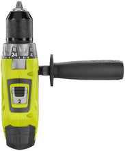 Load image into Gallery viewer, Ryobi P214 One+ 18 Volt Lithium Ion 1/2 Inch 600 Pound Torque Hammer Drill/Driver (Tool Only) with Handle (Non-Retail Packaging)