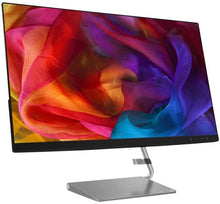 Load image into Gallery viewer, 2020 Lenovo 27" QHD WLED IPS Monitor, 2560x1440 Resolution, Dual Speakers, 16:9 Aspect Ratio, 75Hz Refresh Rate, 300 cd/m² Brightness, 16.7M Colors, DisplayPort &amp; HDMI Inputs, 32GB Snow Bell USB Card