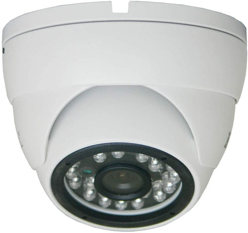 COP Security CIR-BA44FB 3-Axis IR Color CCD Dome Camera, White, 1/3