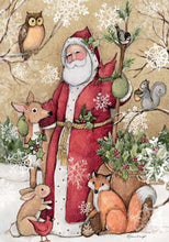 Load image into Gallery viewer, LANG Woodland Santa 300 Piece Jigsaw Puzzle, Artwork by Susan Winget
