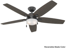 Load image into Gallery viewer, Antero 54 in. LED Indoor Matte Black Ceiling Fan with Light