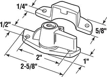 Load image into Gallery viewer, Defender Security U 9928 Keyed Sash Lock – Child-Proof Security Lock Only Unlocks With Key – For Aluminum, Vinyl or Wood Double-Hung Windows – 2” Hole Centers – Heavy-Duty Zinc Diecast Construction, White