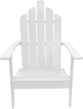 Load image into Gallery viewer, Westin Furniture Outdoor Patio Wood Adirondack Chair, White
