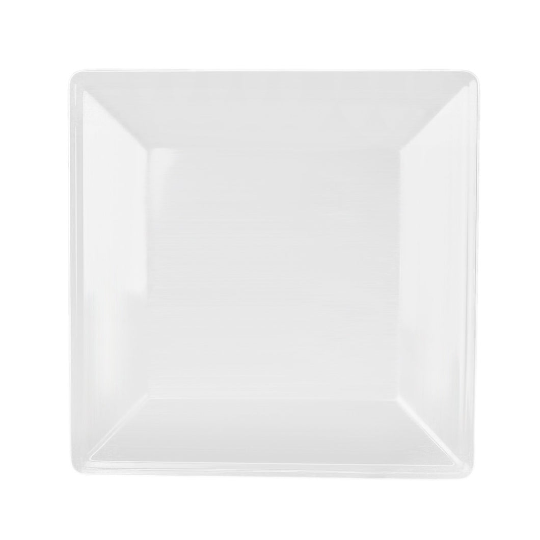 Global Goodwill Jazz Series 1-Piece Square Plate, Jazz White