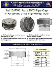 Load image into Gallery viewer, Aura PVC Vent Cap, 10 Inch Diameter