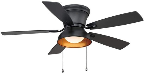 Banneret u00a052 in. LED Natural Iron Ceiling Fan with Light