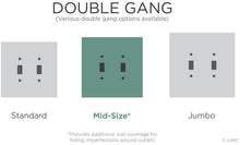 Load image into Gallery viewer, Hampton Bay Subway Tile Double Toggle Switch Wall Plate Flat - Black