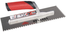 Load image into Gallery viewer, Rubi Steel Notched Trowel - 3/16" x 3/16" - Install Schluter Ditra underlayment
