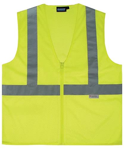 ERB S15Z ANSI Class 2 Zippered Mesh Safety Vest with Pockets