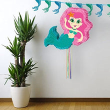 Load image into Gallery viewer, Mermaid Pinata, Pull String
