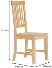 Load image into Gallery viewer, StyleWell Scottsbury Unfinished Wood Chair with Slat Back (Set of 2) (16.7 in. W x 38.7 in. H)