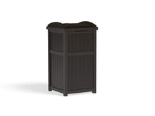 Load image into Gallery viewer, Suncast 33 Gallon Outdoor Trash Hideaway with Lid