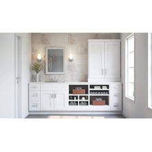 Load image into Gallery viewer, HAMPTON BAY KW3015-SSW Rsi Home Products Shaker Wall Bridge Cabinet, White, 30&quot; x 15&quot;
