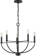 Load image into Gallery viewer, Progress Lighting P400202-031 Leyden Chandeliers, Black