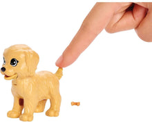 Load image into Gallery viewer, Barbie Doggy Daycare Doll, Blonde, and Pets Playset with 4 Dogs, Including One Puppy that Poops and One that Pees, Plus Color-Change Paper and More, Gift for 3 to 7 Year Olds