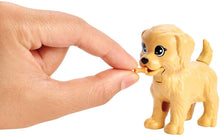 Load image into Gallery viewer, Barbie Doggy Daycare Doll, Blonde, and Pets Playset with 4 Dogs, Including One Puppy that Poops and One that Pees, Plus Color-Change Paper and More, Gift for 3 to 7 Year Olds