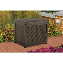 Load image into Gallery viewer, Suncast SSW900 Wicker Deck Box, 22 Gallon