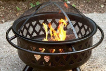 Load image into Gallery viewer, Serenelife Endless Summer, WAD792SP, Bronze Crossweave Firebowl Fire Pit Outdoor Firepit