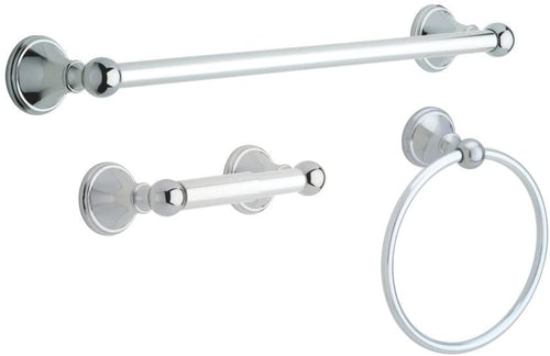 DELTA 138294 Crestfield, Bath Hardware Accessory Kit, Polished Chrome