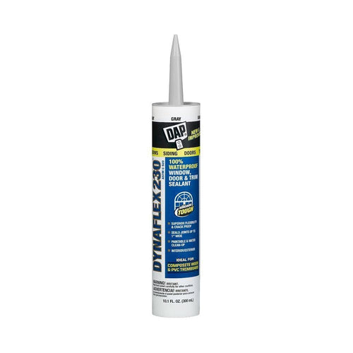 12 Pack Dap 18301 DYNAFLEX 230 Premium Indoor/Outdoor Sealant - Aluminum Gray 10.1-oz Cartridge (18286)