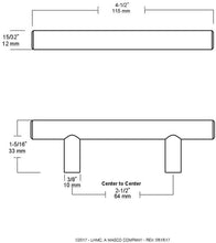 Load image into Gallery viewer, Liberty P01011-SS-C 64/115mm Kitchen Cabinet Hardware Handle Steel Bar Pull, Stainless Steel
