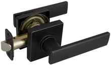Load image into Gallery viewer, Westwood Matte Black Hall/Closet Passage Door Lever with Square Rose