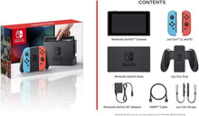Load image into Gallery viewer, Nintendo Switch 32GB Console Video Games w/ 32GB Memory Card | Neon Red/Neon Blue Joy-Con | 1080p Resolution | 802.11ac WiFi | HDMI | Surround Sound | IR Motion Camera